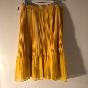 Spring Yellow Pleated Mini